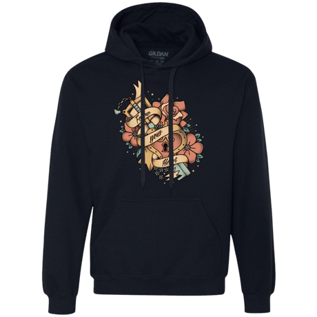 Sweatshirts Navy / Small Follow your heart Premium Fleece Hoodie