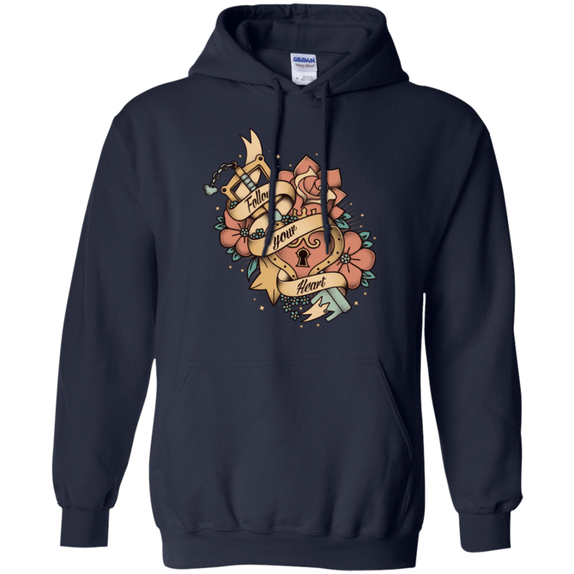 Sweatshirts Navy / Small Follow your heart Pullover Hoodie