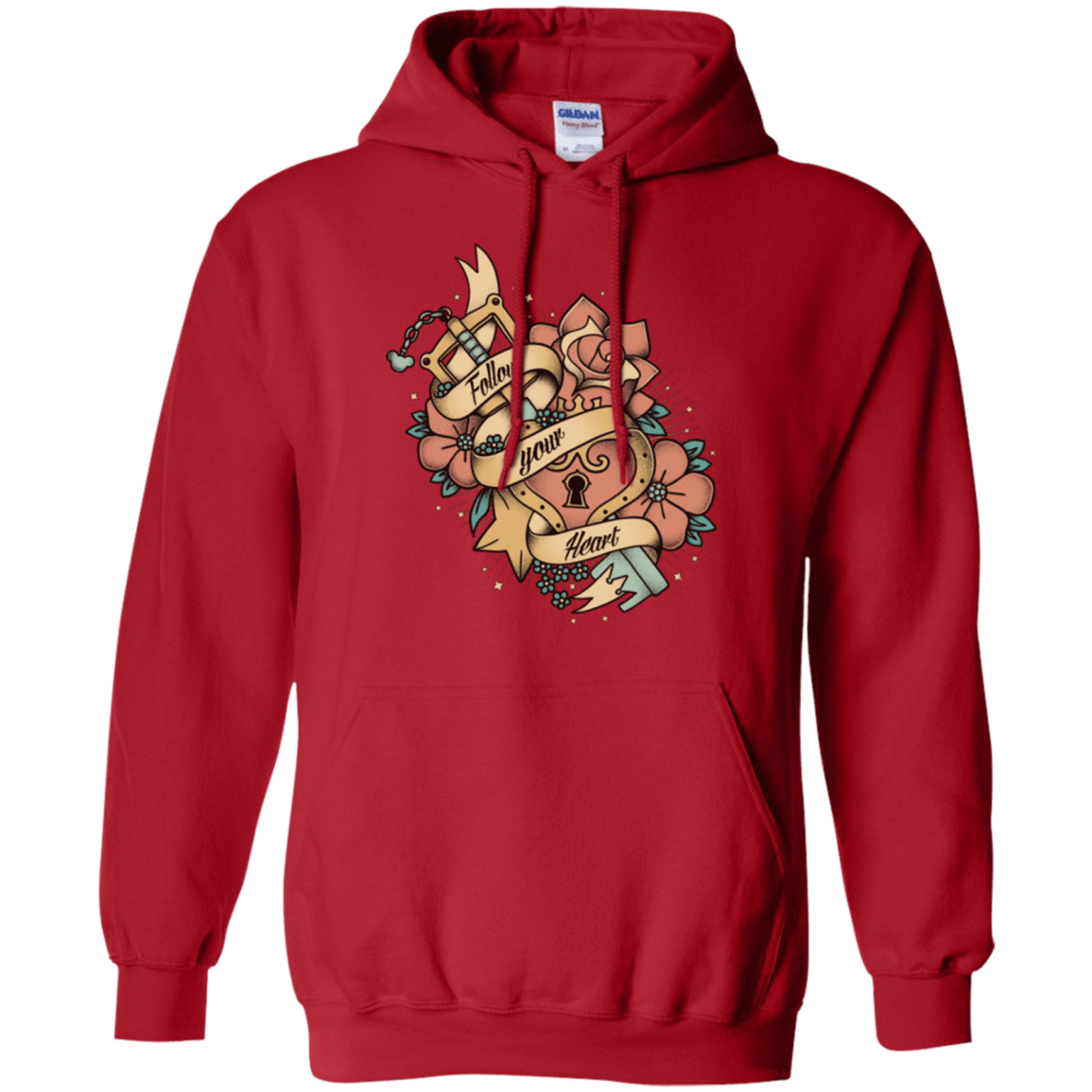 Sweatshirts Red / Small Follow your heart Pullover Hoodie