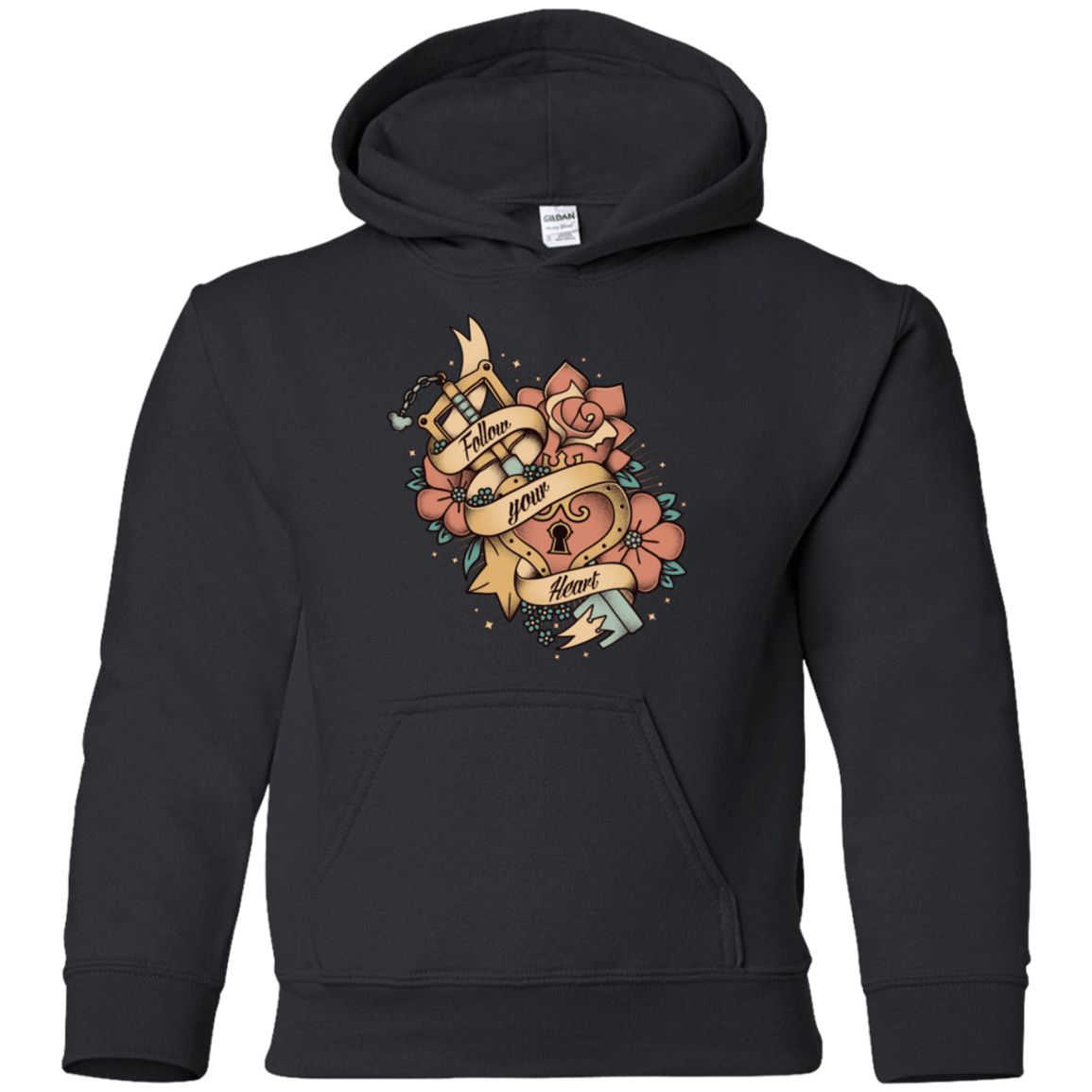 Sweatshirts Black / YS Follow your heart Youth Hoodie