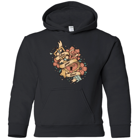 Sweatshirts Black / YS Follow your heart Youth Hoodie