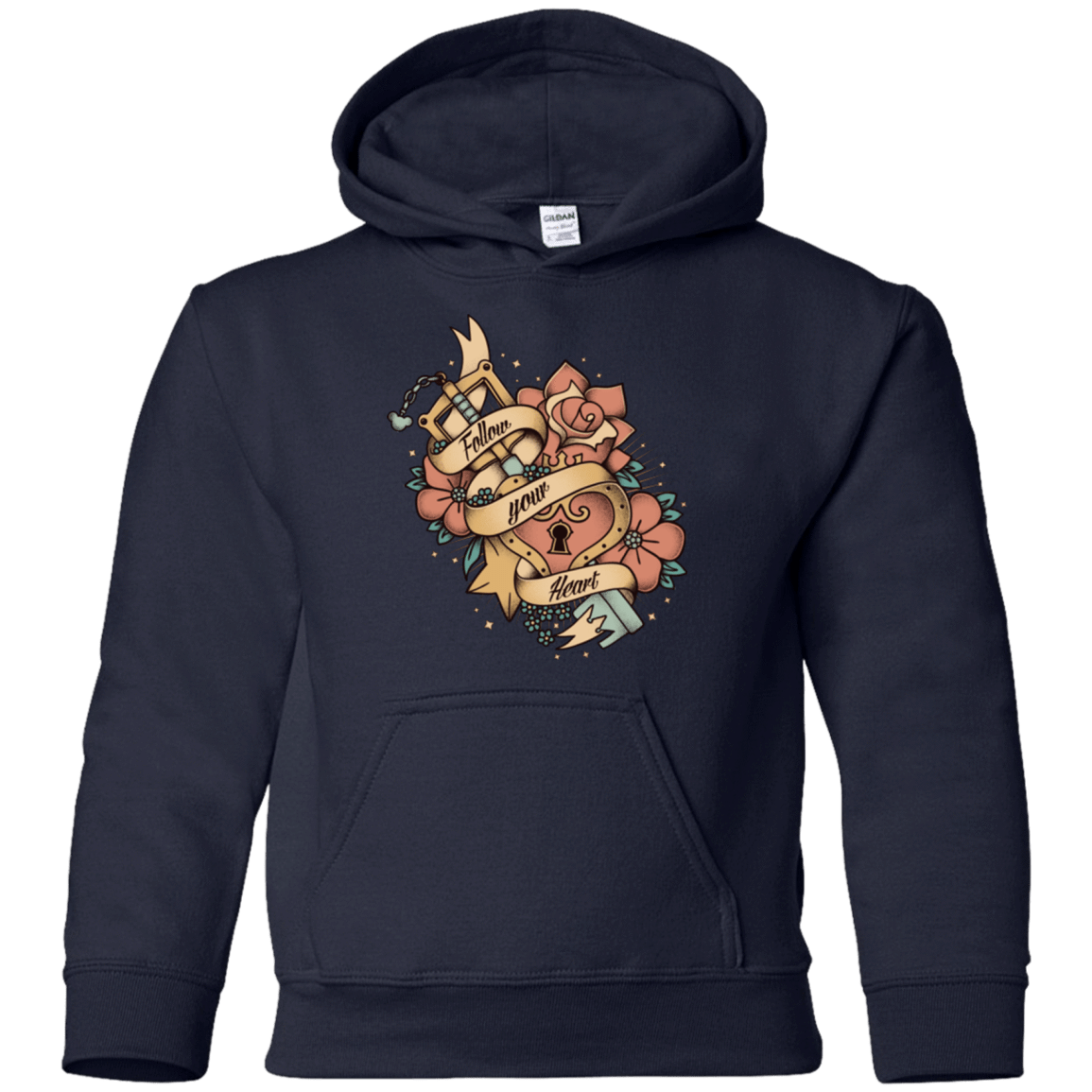 Sweatshirts Navy / YS Follow your heart Youth Hoodie