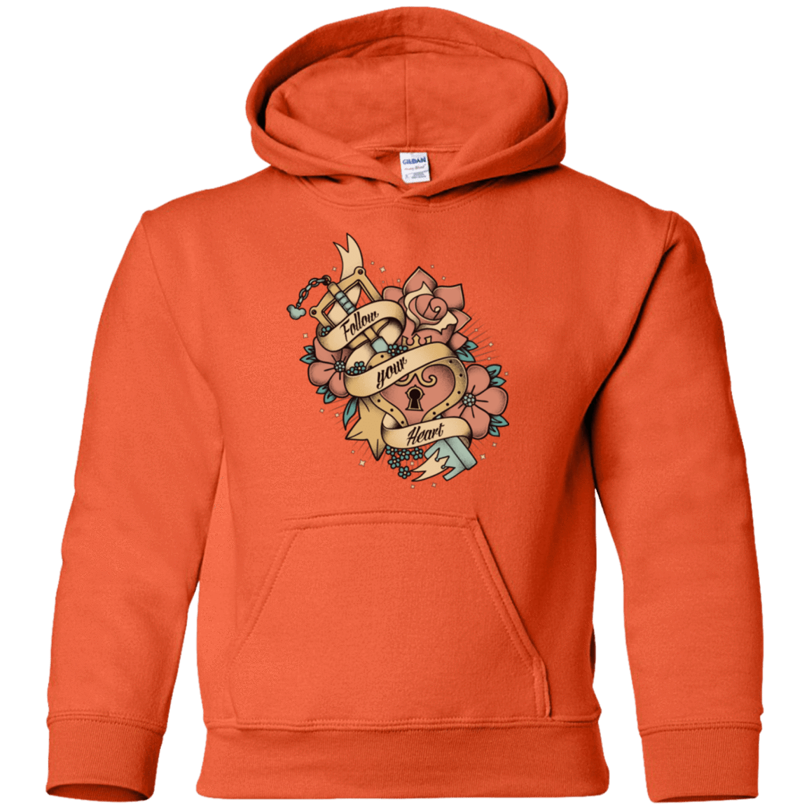 Sweatshirts Orange / YS Follow your heart Youth Hoodie