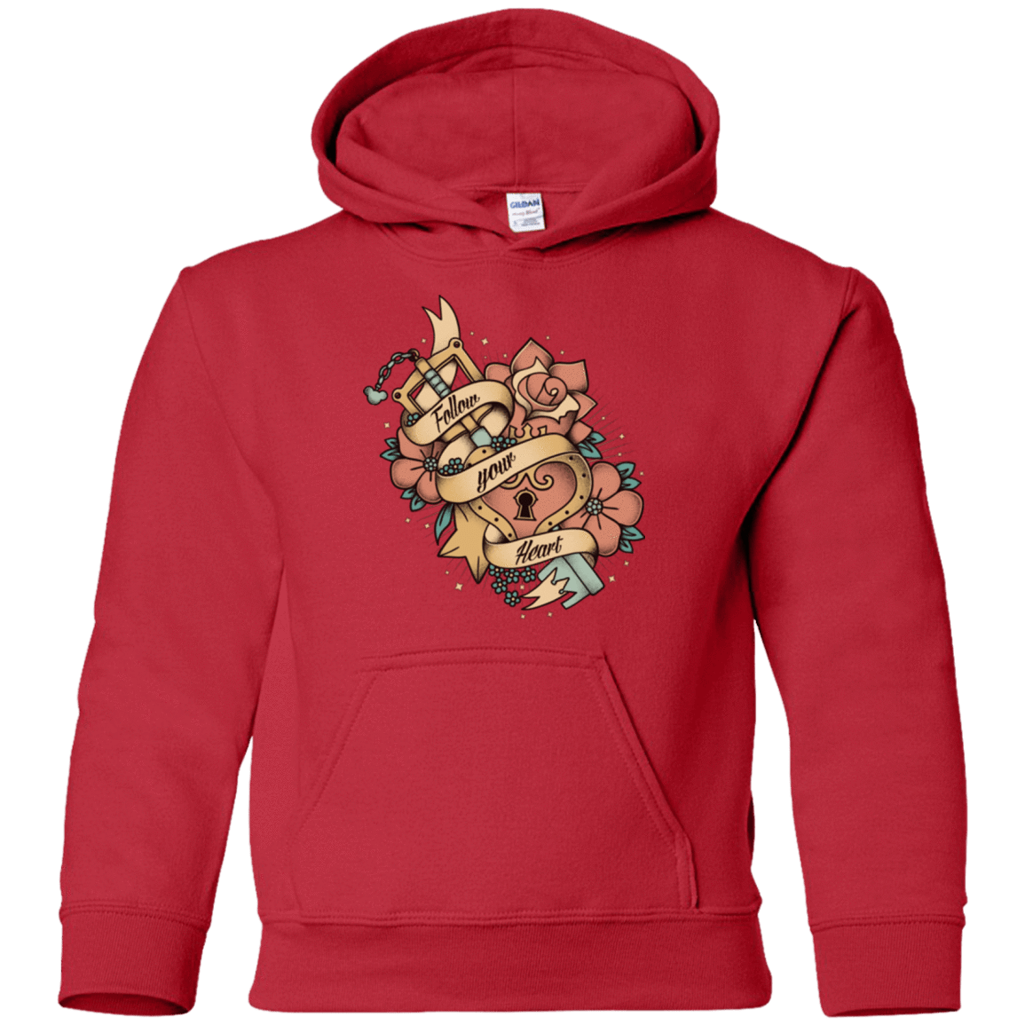 Sweatshirts Red / YS Follow your heart Youth Hoodie