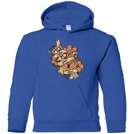 Sweatshirts Royal / YS Follow your heart Youth Hoodie