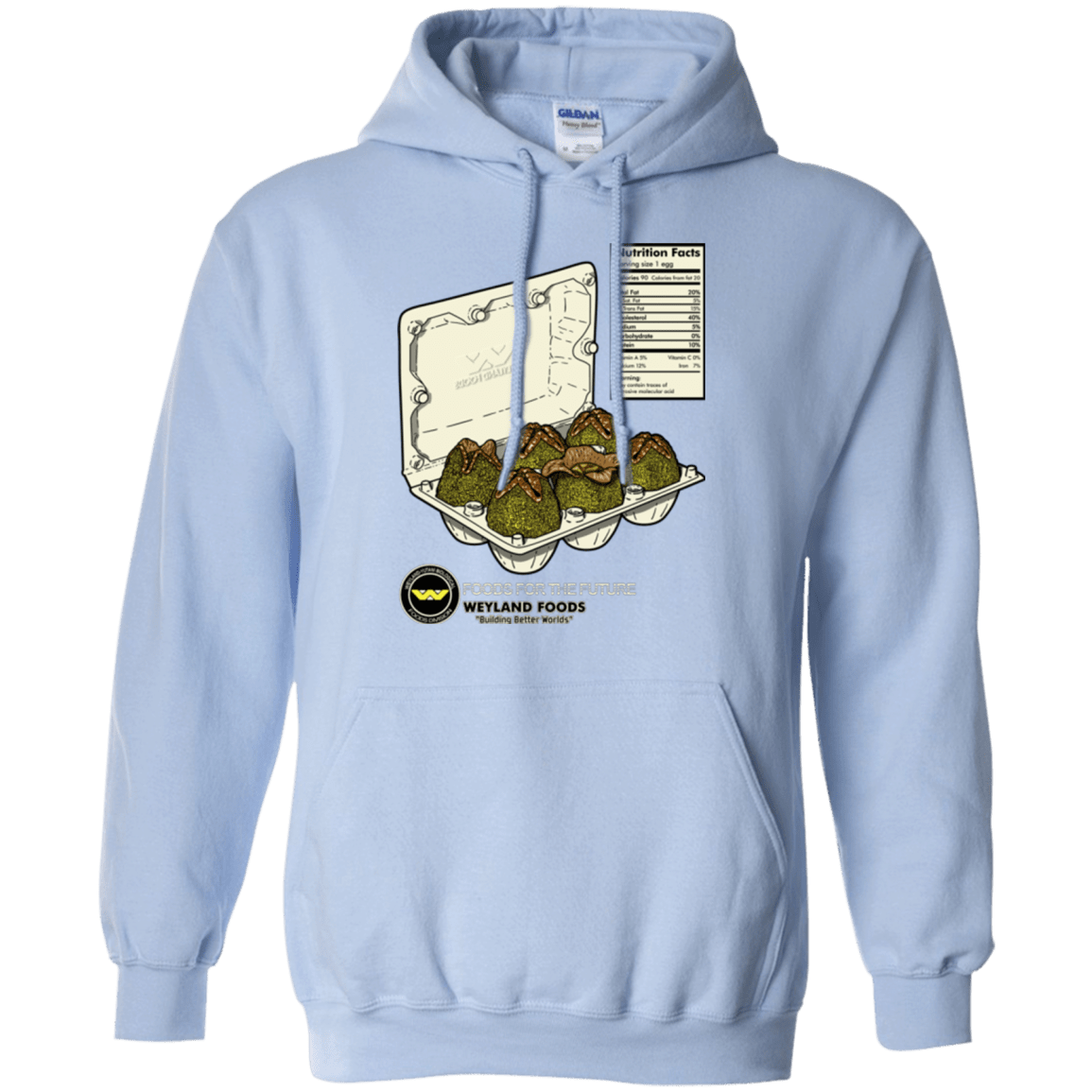 Sweatshirts Light Blue / Small Food For The Future Pullover Hoodie