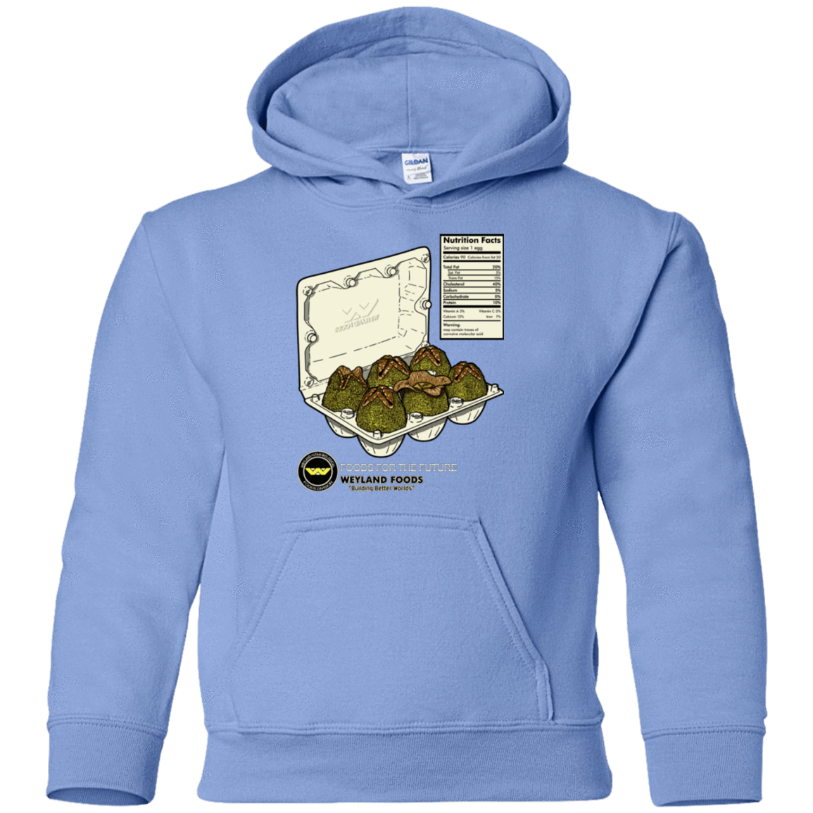 Sweatshirts Carolina Blue / YS Food For The Future Youth Hoodie