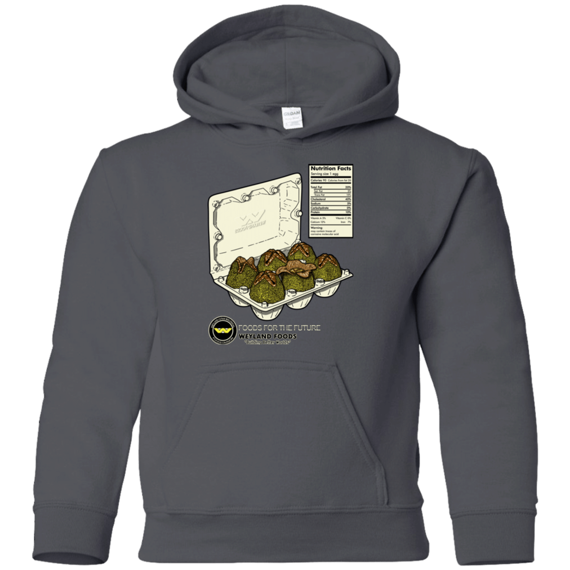 Sweatshirts Charcoal / YS Food For The Future Youth Hoodie