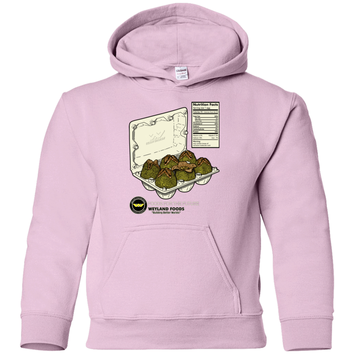 Sweatshirts Light Pink / YS Food For The Future Youth Hoodie