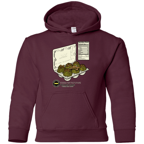 Sweatshirts Maroon / YS Food For The Future Youth Hoodie
