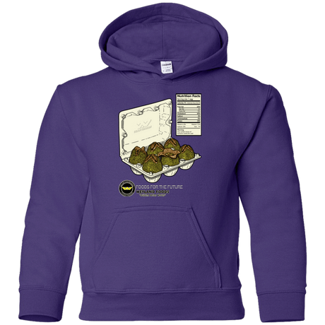 Sweatshirts Purple / YS Food For The Future Youth Hoodie