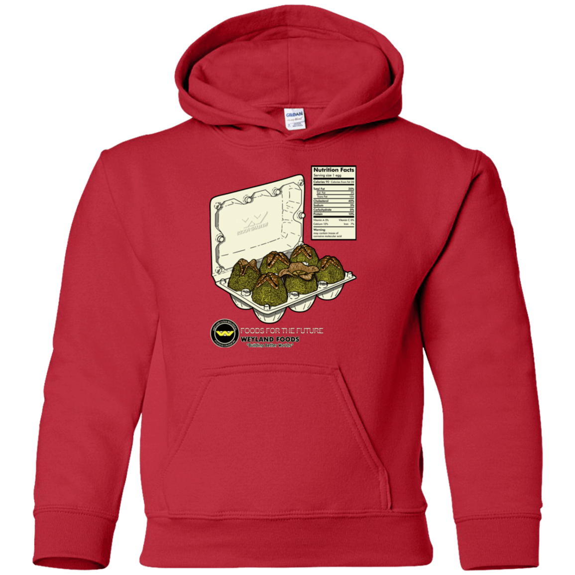 Sweatshirts Red / YS Food For The Future Youth Hoodie