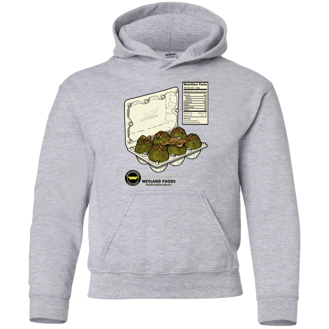 Sweatshirts Sport Grey / YS Food For The Future Youth Hoodie