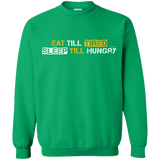 Sweatshirts Irish Green / Small Food Sleep Loop Crewneck Sweatshirt