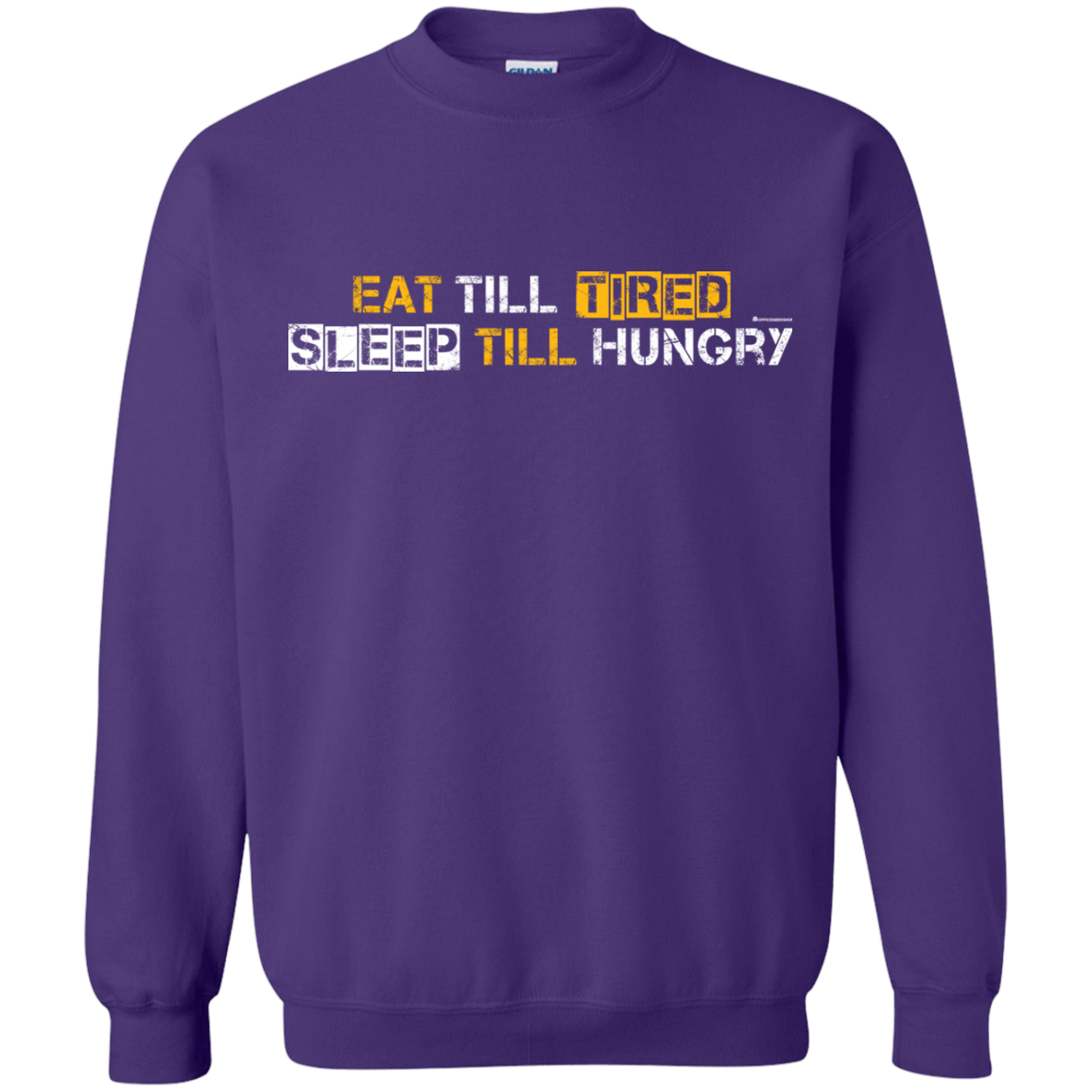 Sweatshirts Purple / Small Food Sleep Loop Crewneck Sweatshirt