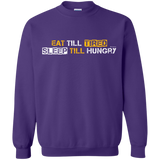 Sweatshirts Purple / Small Food Sleep Loop Crewneck Sweatshirt
