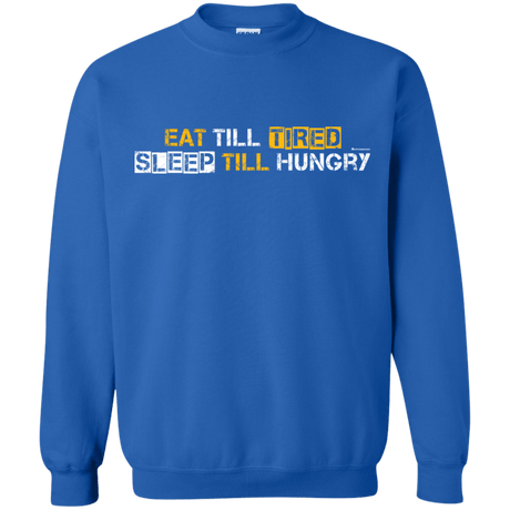 Sweatshirts Royal / Small Food Sleep Loop Crewneck Sweatshirt
