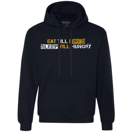 Sweatshirts Navy / Small Food Sleep Loop Premium Fleece Hoodie