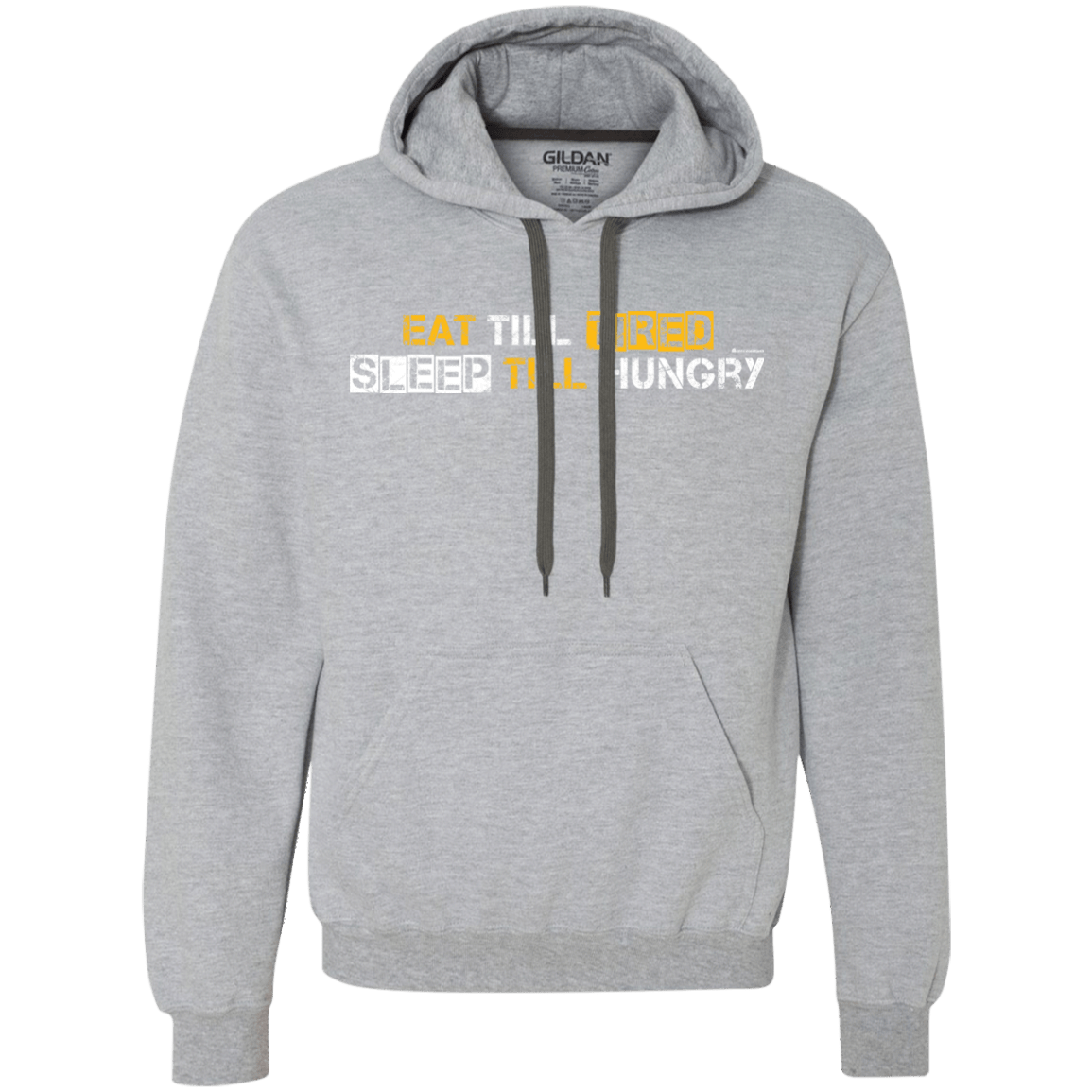 Sweatshirts Sport Grey / Small Food Sleep Loop Premium Fleece Hoodie