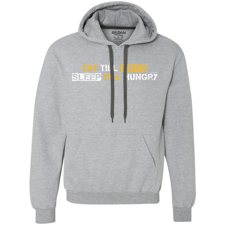 Sweatshirts Sport Grey / Small Food Sleep Loop Premium Fleece Hoodie