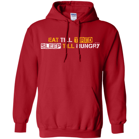 Sweatshirts Red / Small Food Sleep Loop Pullover Hoodie