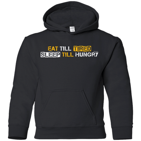 Sweatshirts Black / YS Food Sleep Loop Youth Hoodie