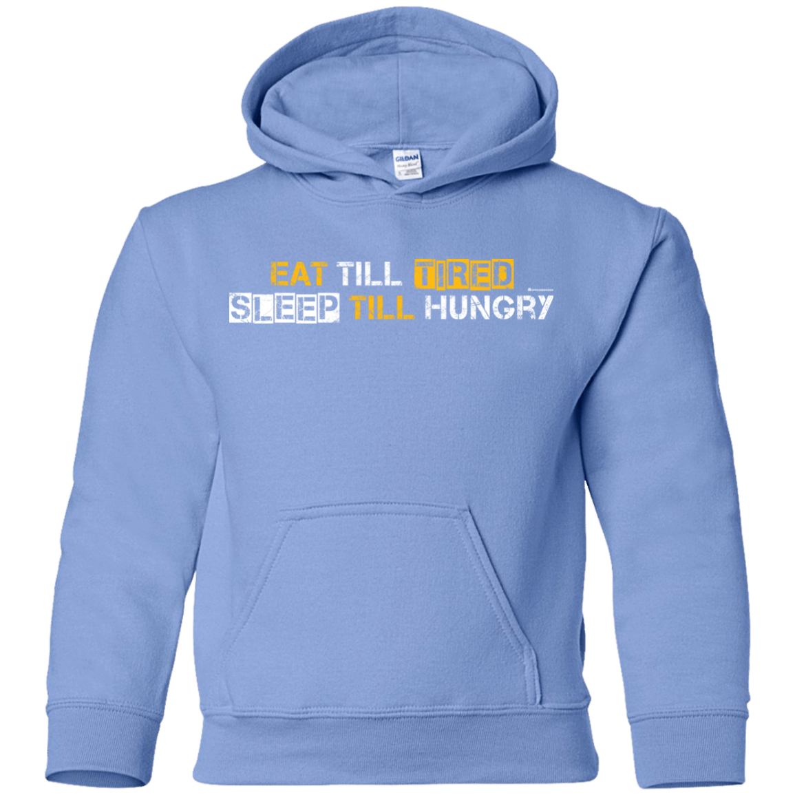 Sweatshirts Carolina Blue / YS Food Sleep Loop Youth Hoodie