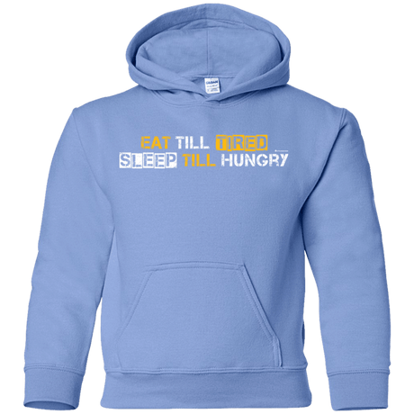 Sweatshirts Carolina Blue / YS Food Sleep Loop Youth Hoodie