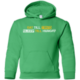 Sweatshirts Irish Green / YS Food Sleep Loop Youth Hoodie