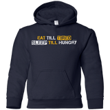 Sweatshirts Navy / YS Food Sleep Loop Youth Hoodie