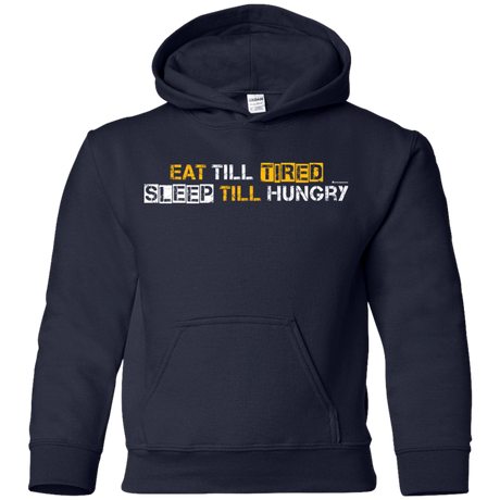 Sweatshirts Navy / YS Food Sleep Loop Youth Hoodie