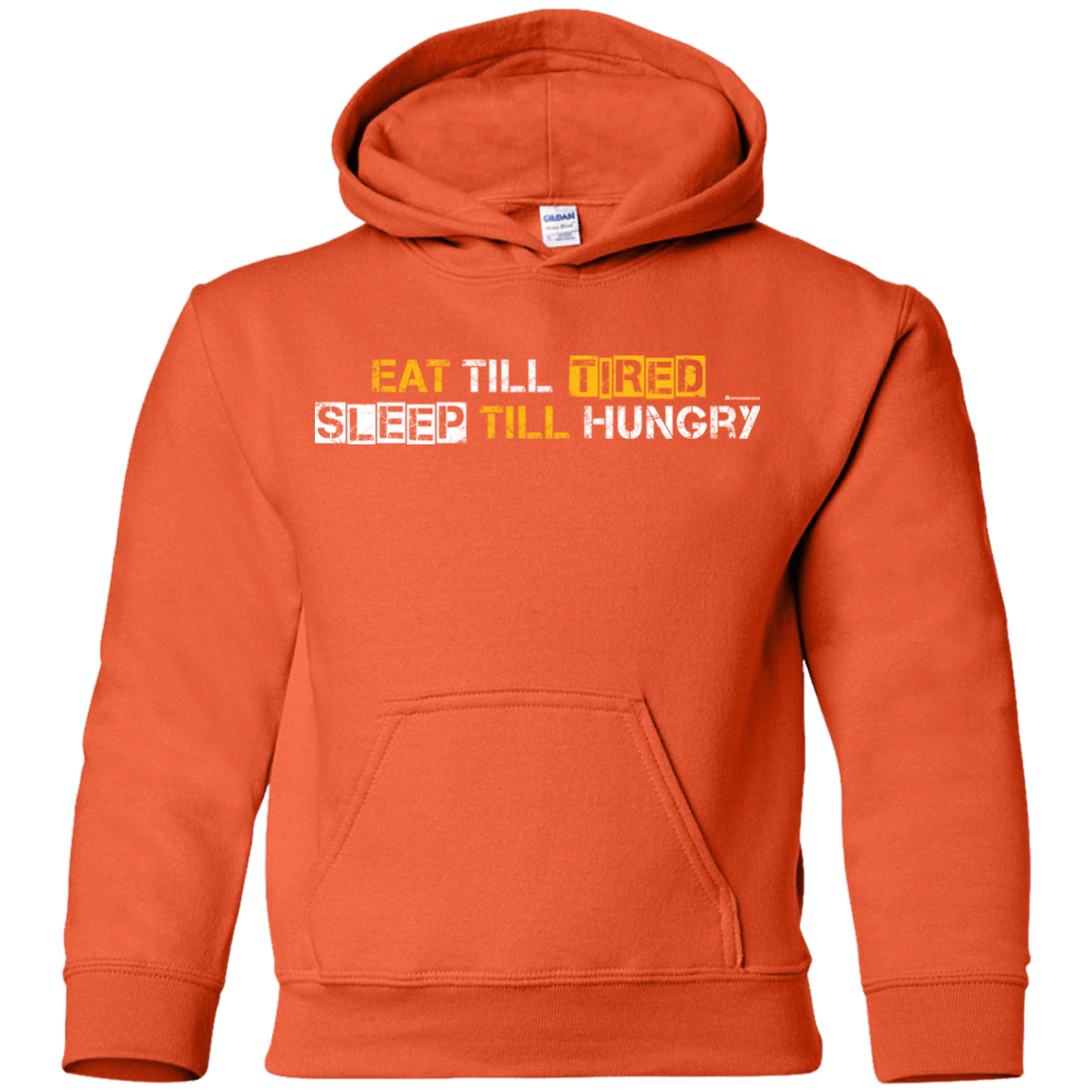 Sweatshirts Orange / YS Food Sleep Loop Youth Hoodie