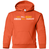 Sweatshirts Orange / YS Food Sleep Loop Youth Hoodie