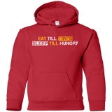 Sweatshirts Red / YS Food Sleep Loop Youth Hoodie