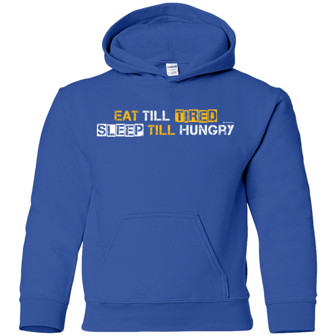 Sweatshirts Royal / YS Food Sleep Loop Youth Hoodie