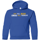 Sweatshirts Royal / YS Food Sleep Loop Youth Hoodie
