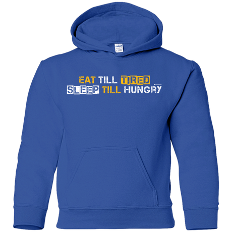 Sweatshirts Royal / YS Food Sleep Loop Youth Hoodie
