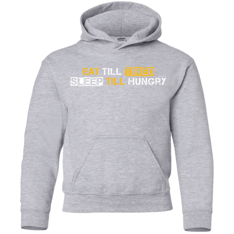 Sweatshirts Sport Grey / YS Food Sleep Loop Youth Hoodie