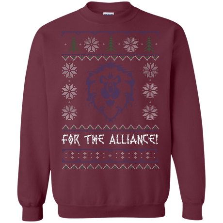 Sweatshirts Maroon / Small For The Alliance Crewneck Sweatshirt