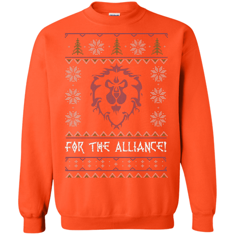 Sweatshirts Orange / Small For The Alliance Crewneck Sweatshirt