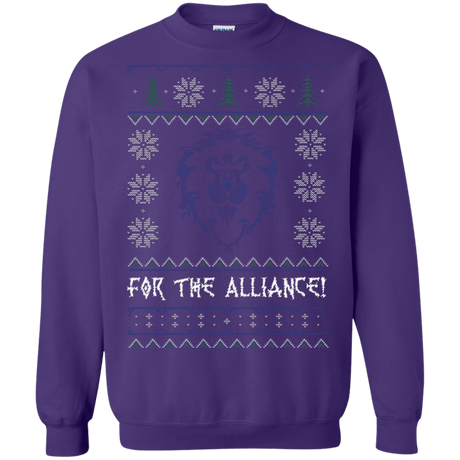 Sweatshirts Purple / Small For The Alliance Crewneck Sweatshirt