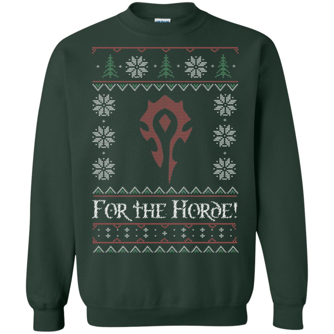 Sweatshirts Forest Green / Small For The Horde Crewneck Sweatshirt