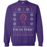 Sweatshirts Purple / Small For The Horde Crewneck Sweatshirt