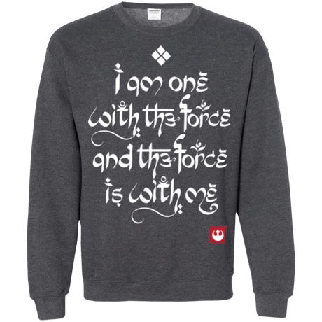 Sweatshirts Dark Heather / Small Force Mantra White Crewneck Sweatshirt