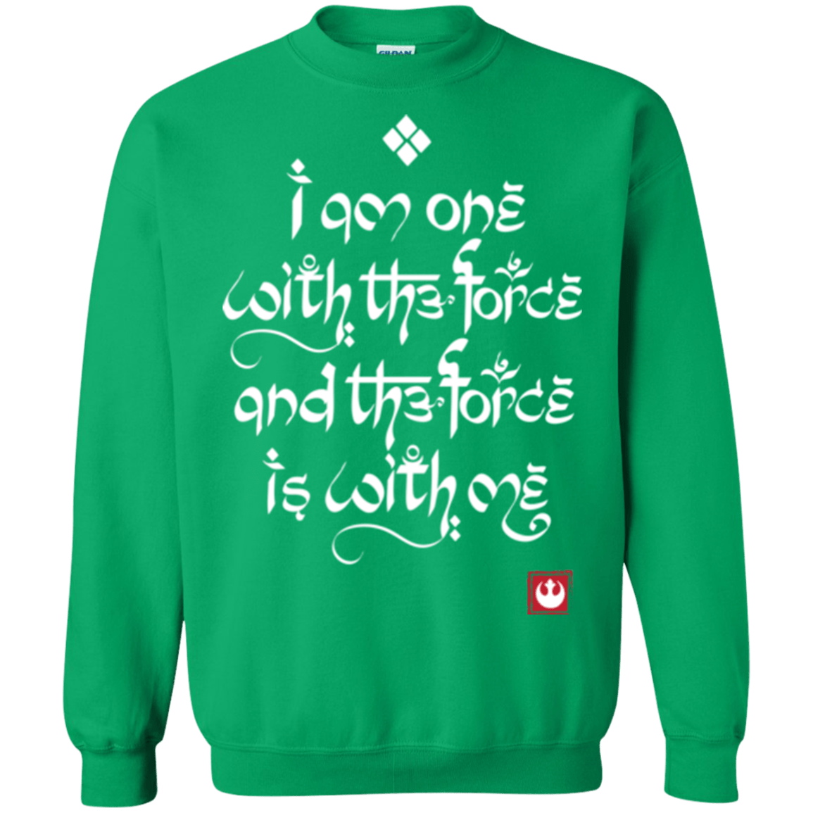 Sweatshirts Irish Green / Small Force Mantra White Crewneck Sweatshirt