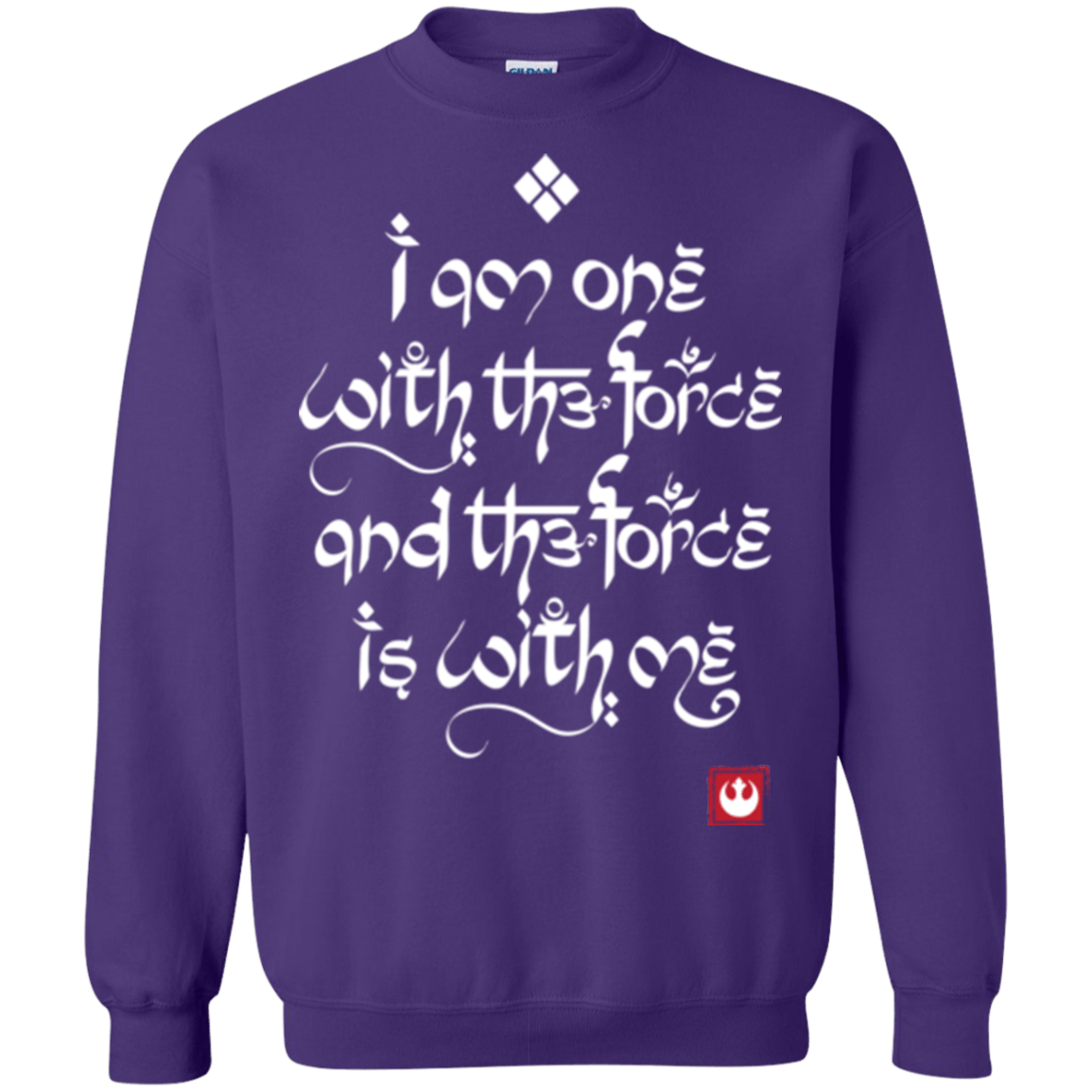 Sweatshirts Purple / Small Force Mantra White Crewneck Sweatshirt