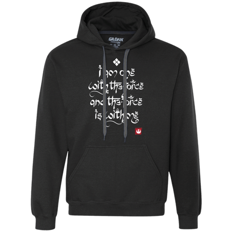 Sweatshirts Black / Small Force Mantra White Premium Fleece Hoodie