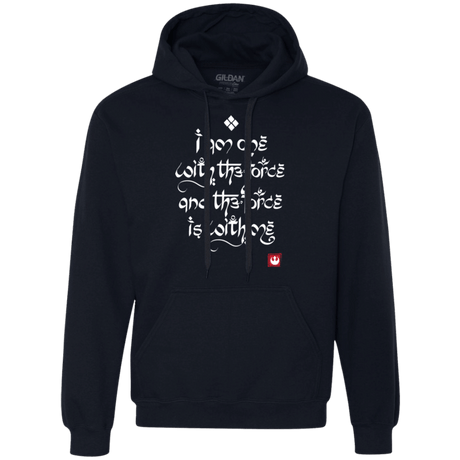 Sweatshirts Navy / Small Force Mantra White Premium Fleece Hoodie