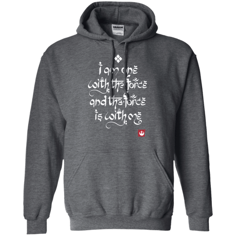 Sweatshirts Dark Heather / Small Force Mantra White Pullover Hoodie