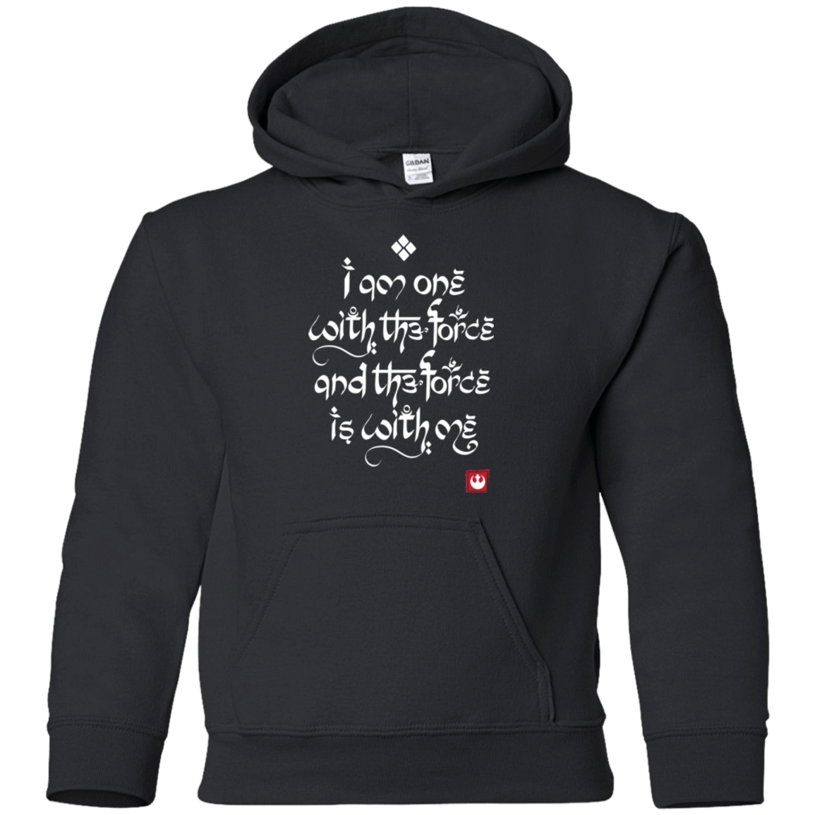 Sweatshirts Black / YS Force Mantra White Youth Hoodie